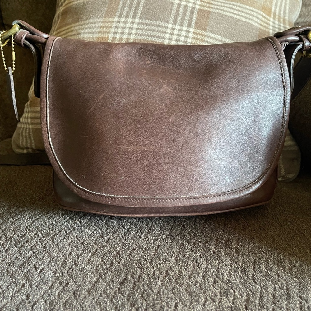 Brown Leather Vintage Coach